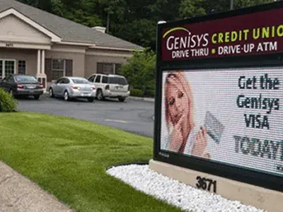Bank Sign Collegedale Tennessee